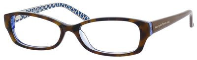 Kate Spade Sheba Us Eyeglasses, 0JZM(00) Tortoise Royal Blue