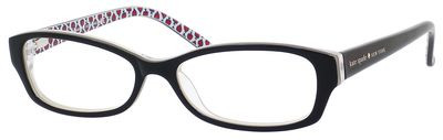 Kate Spade Sheba Us Eyeglasses, 0SS6(00) Black Cream Crystal