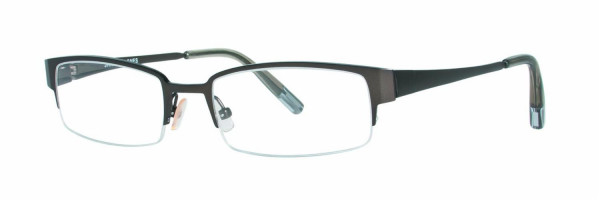 Jhane Barnes Diagonal Eyeglasses, Gunmetal