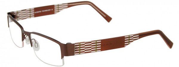 EasyClip EC219 Eyeglasses, SATIN BROWN