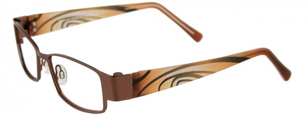 EasyClip EC217 Eyeglasses, SATIN BROWN