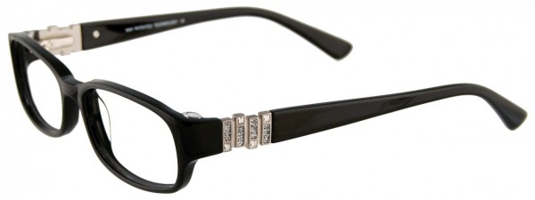 MDX S3256 Eyeglasses, BLACK AND SILVER
