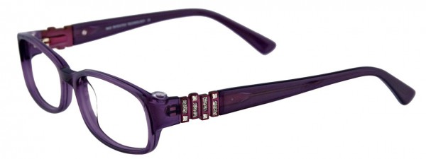 MDX S3256 Eyeglasses, CLEAR DARK PURPLE