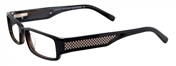 EasyClip EC224 Eyeglasses, BLACK