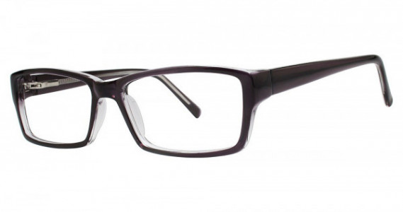 Modern Optical VISA Eyeglasses, Black/Crystal