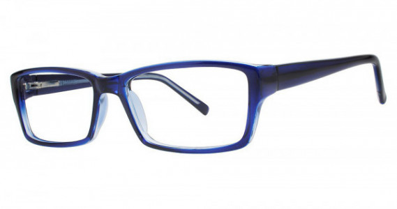 Modern Optical VISA Eyeglasses, Navy/Crystal