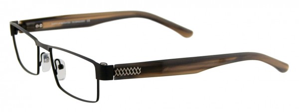 EasyClip EC232 Eyeglasses, SATIN BLACK