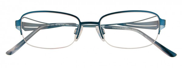 EasyClip EC230 Eyeglasses, SATIN TEAL AND LIGHT TEAL