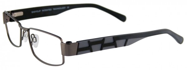 EasyClip EC238 Eyeglasses, SATIN DARK GREY