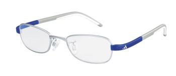 adidas A002 Lite Fit Full Rim Performance Steel kids Eyeglasses, 6050 silver matte
