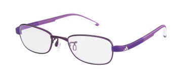 adidas A002 Lite Fit Full Rim Performance Steel kids Eyeglasses, 6053 violet matte