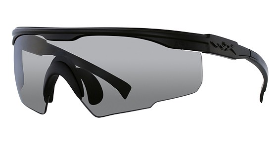 Wiley X PT-1 Sunglasses, Matte Black (Grey/Clear)