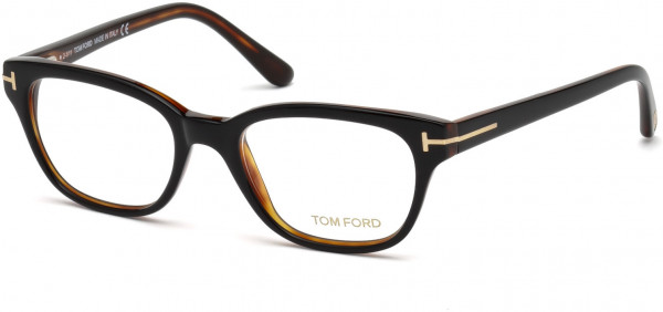 Tom Ford FT5207 Eyeglasses, 005 - Shiny Black Havana