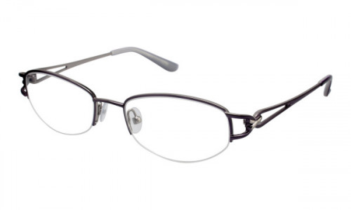 Tura 672 Eyeglasses, Eggplant/Silver (EGP)