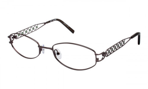 Tura 694 Eyeglasses, Brown/Turquoise (BRN)