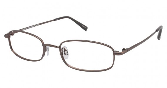 TuraFlex M888 Eyeglasses, SEMI MATTE BROWN (BRN)