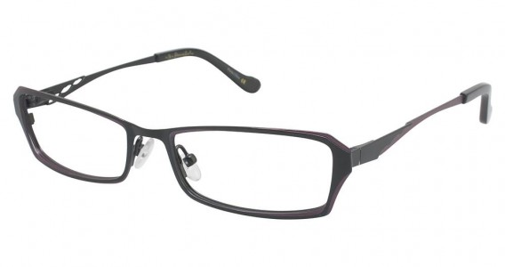 Lulu Guinness L712 Eyeglasses, BLACK/ROSE (BLK)