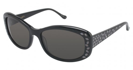 Lulu Guinness L523 Sunglasses, Black (BLK)