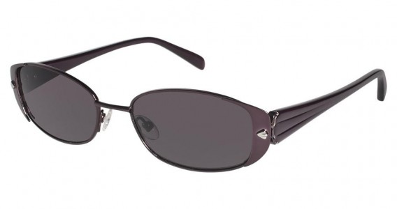 Lulu Guinness L525 Sunglasses, EGGPLANT (EGP)
