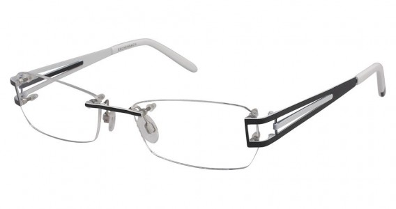 Humphrey's 582070 Eyeglasses, Black/White (10)