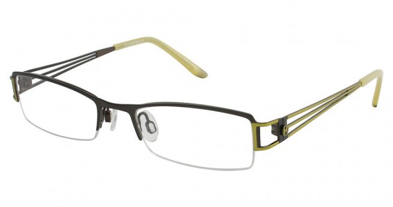Humphrey's 582058 Eyeglasses, Brown w/ green (60)