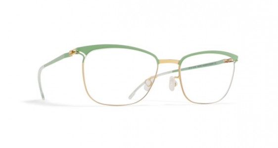 Mykita SMILLA Eyeglasses, GOLD/AQUA GREEN
