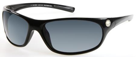 Harley-Davidson HD-0824X (HDX 824) Sunglasses, C33 (BLK-3) - Black / Solid Smoke Lens