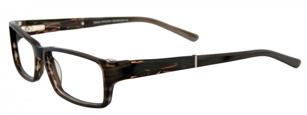 Takumi T9965 Eyeglasses, MARBLED DARK GREY AND CLEAR