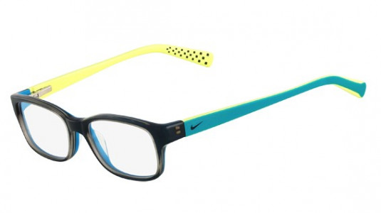 Nike NIKE 5513 Eyeglasses, (085) GREY/BLUE/CYBER GREEN