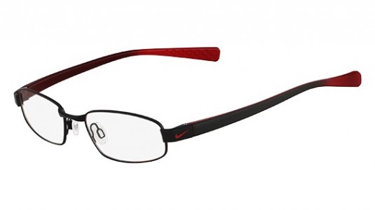 Nike NIKE 8092 Eyeglasses, (018) SATIN BLACK / TEAM RED