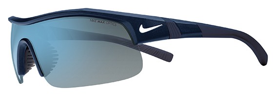 Nike SHOW X1 EV0674 Sunglasses, 420 MATTEOBSIDIAN/WHITE/GREY/BLUEF
