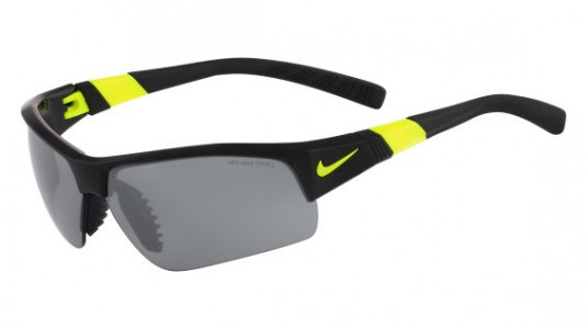 Nike SHOW X2 PRO EV0678 Sunglasses, (073) BLACK/VOLTAGE WITH GREY W/ SILVER FLASH/OUTDOOR  LENS