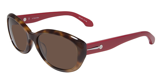 Calvin Klein CK4152S Sunglasses, 261 HAVANA/RED