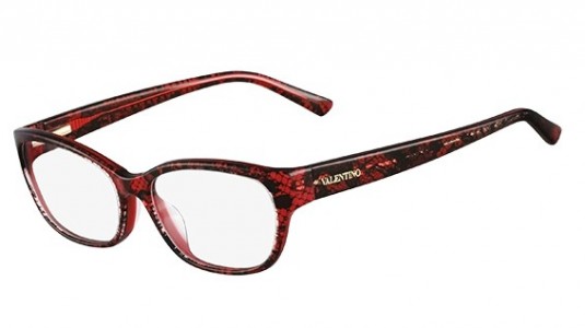 Valentino V2606 Eyeglasses, (615) RED LACE