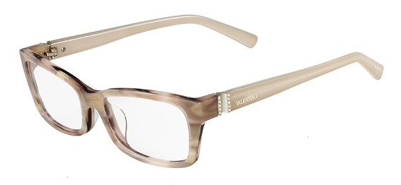 Valentino V2615R Eyeglasses, (643) ROSE HORN