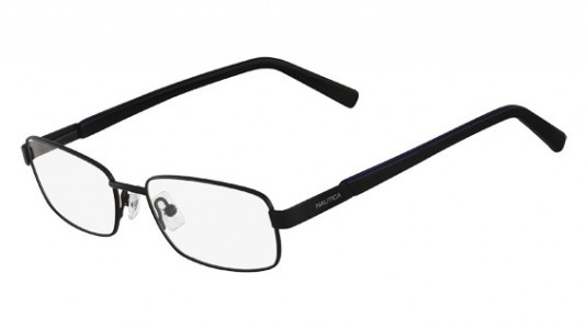 Nautica N7218 Eyeglasses, (010) SATIN BLACK