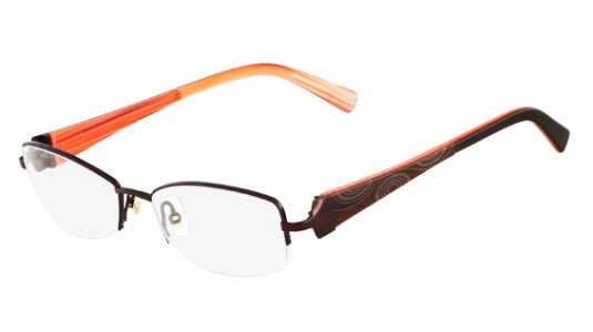 Marchon SECRETS Eyeglasses, 218 COCOA WAVE