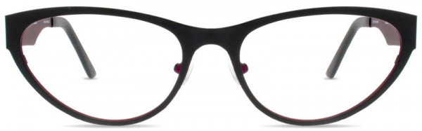 Cinzia Designs CIN-5006 Eyeglasses, 1 - Black / Garnet