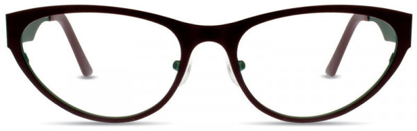 Cinzia Designs CIN-5006 Eyeglasses, 2 - Chocolate / Aqua