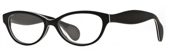 Rough Justice Stylish Eyeglasses, Opaque Black