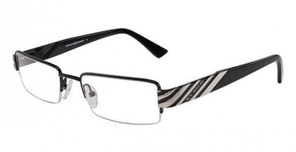 Rocawear R0217 Eyeglasses, SBLK Black/Silver