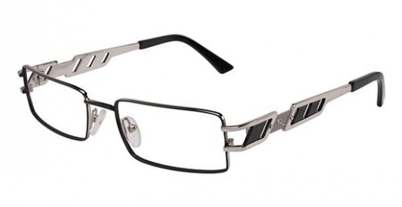 Rocawear RO252 Eyeglasses, BKSL Black/Silver
