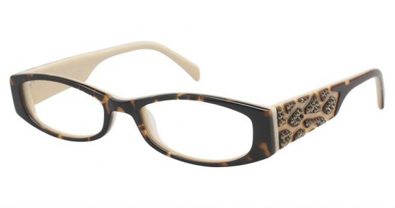 Jimmy Crystal Rio Eyeglasses, Tortoise