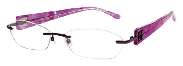 BCBGMAXAZRIA HOLLY Eyeglasses, Plum