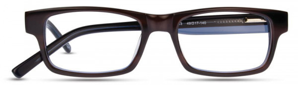 David Benjamin DB-157 Eyeglasses, 3 - Brown / Gray / Slate