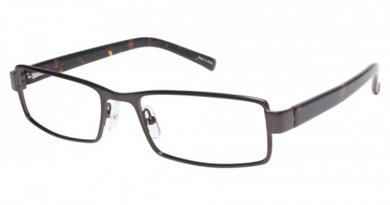 Vision's Vision's 197 Eyeglasses, C01 Matte Gun/ Tortoise