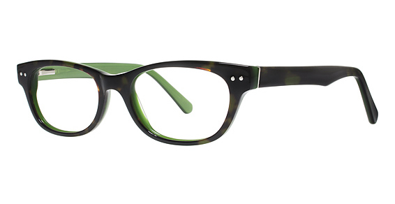 Modern Art A335 Eyeglasses, Tortoise/Green