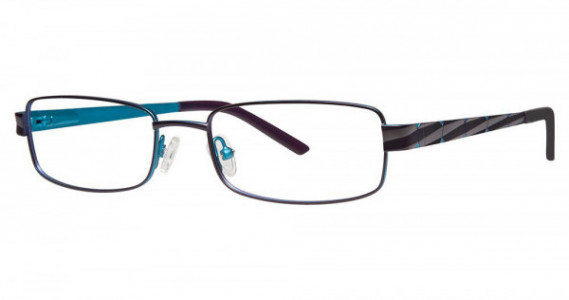 U Rock U762 Eyeglasses, Matte Blue/Turquoise