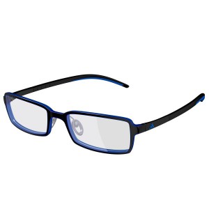 adidas A691 Lite Fit Full Rim SPX Eyeglasses, 6062 blue matte