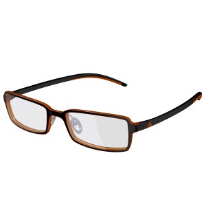 adidas A691 Lite Fit Full Rim SPX Eyeglasses, 6064 brown matte